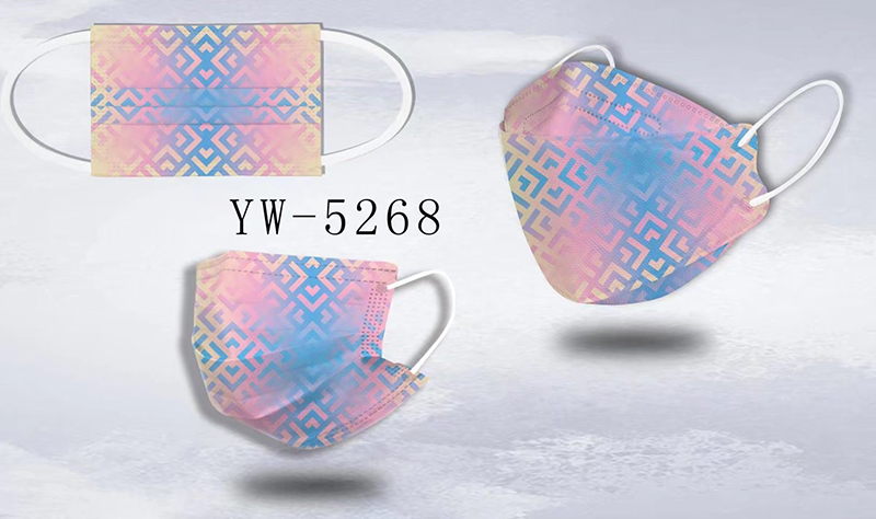 Cyfrowo wydrukowana maska ​​​​z wzorem tekstury